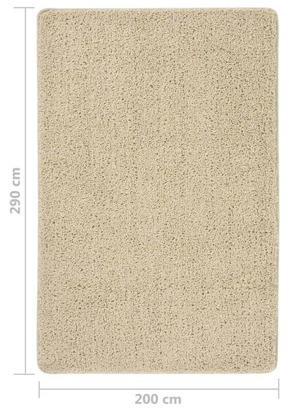 Čupavi tepih krem 200 x 290 cm protuklizni - Krema 200 x 290 cm Krema 200 x 290 cm