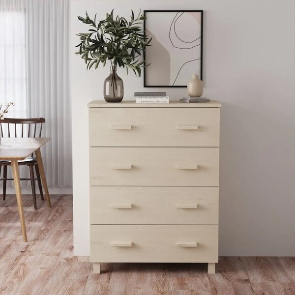 Komoda HAMAR boja meda 79 x 40 x 103 5 cm od masivne borovine - boja meda 1 Boja meda
