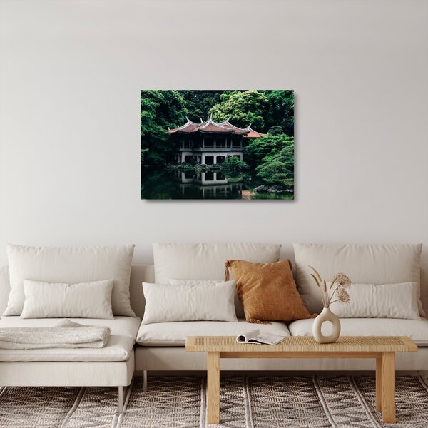 Staklena slika japanskog nacionalnog vrta (70x50 cm)