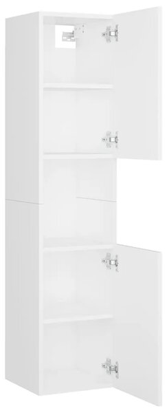 Set kupaonskog namještaja od konstruiranog drva bijeli - Bijela 60 x 38.5 x 46 cm 1 4
