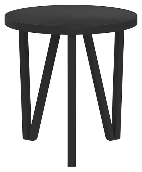 Stolić za kavu crni Ø 35 cm MDF - Crna 1 Crna