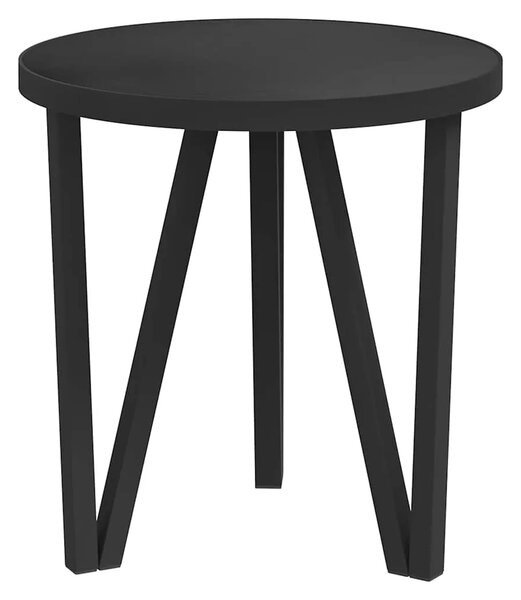 Stolić za kavu crni Ø 35 cm MDF - Crna 1 Crna