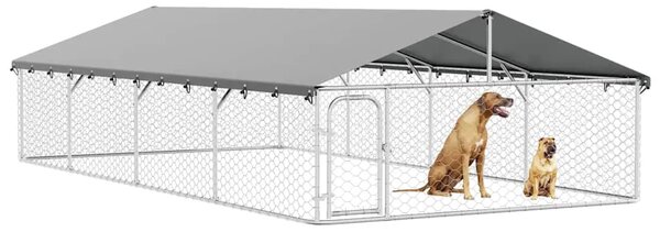 Vanjski kavez za pse s krovom 600 x 300 x 150 cm - 600 x 300 x 150 cm 1 600 x 300 x 150 cm
