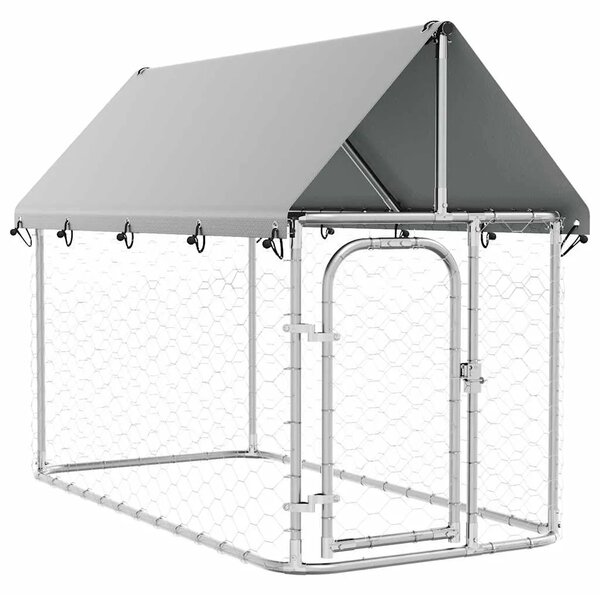 Vanjski kavez za pse s krovom 200 x 100 x 150 cm - 200 x 100 x 150 cm 1 200 x 100 x 150 cm