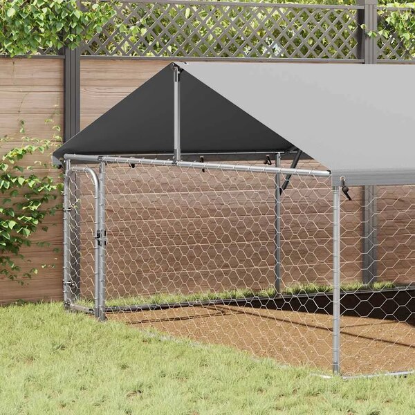 Vanjski kavez za pse s krovom 600 x 300 x 150 cm - 600 x 300 x 150 cm 1 600 x 300 x 150 cm