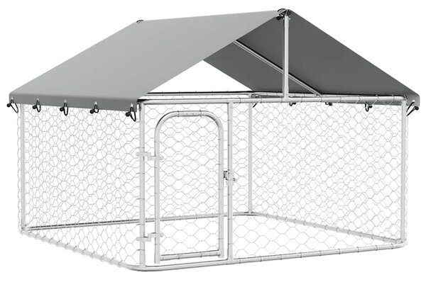 Vanjski kavez za pse s krovom 200 x 200 x 150 cm - 200 x 200 x 150 cm 1 200 x 200 x 150 cm