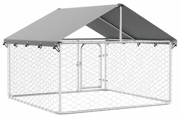 Vanjski kavez za pse s krovom 200 x 200 x 150 cm - 200 x 200 x 150 cm 1 200 x 200 x 150 cm