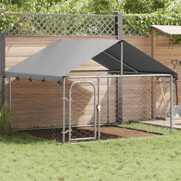 Vanjski kavez za pse s krovom 200 x 200 x 150 cm - 200 x 200 x 150 cm 1 200 x 200 x 150 cm