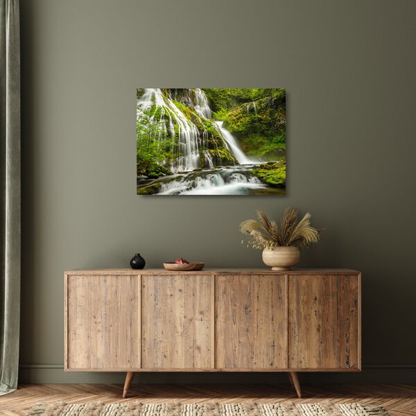 Staklena slika - Slap, Wind River Valley (70x50 cm)