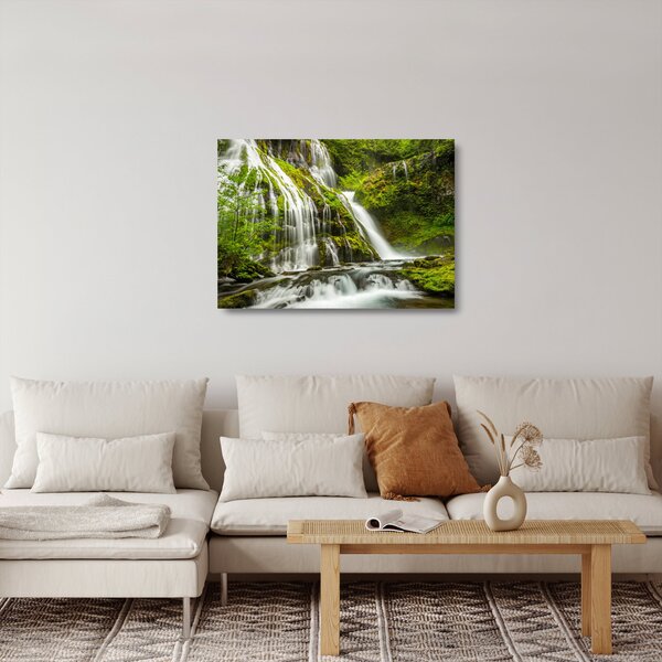 Staklena slika - Slap, Wind River Valley (70x50 cm)
