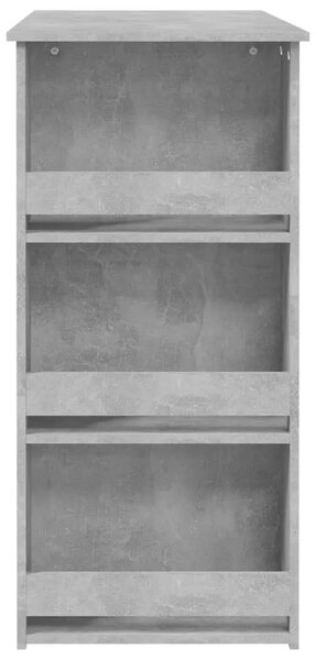 Barski stol sa stalkom za pohranu boja betona 102x50x103 5 cm - Beton siva 1 Beton siva