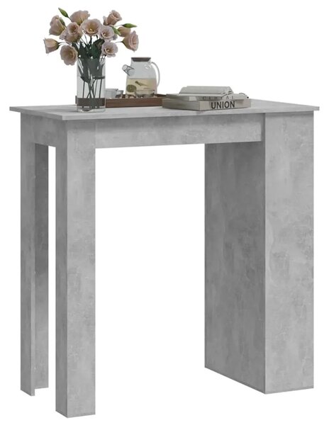 Barski stol sa stalkom za pohranu boja betona 102x50x103 5 cm - Beton siva 1 Beton siva
