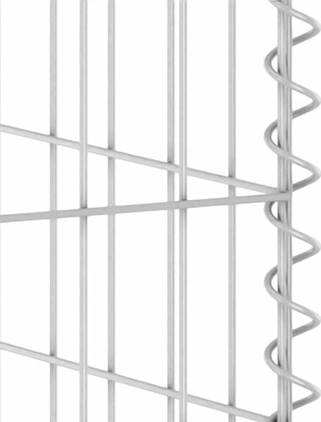 Gabionski zid za kante od pocinčanog čelika 325 x 100 x 110 cm - 325 x 100 x 110 cm 1 325 x 100 x 110 cm