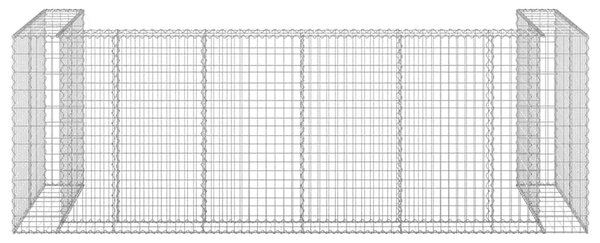 Gabionski zid za kante od pocinčanog čelika 325 x 100 x 110 cm - 325 x 100 x 110 cm 1 325 x 100 x 110 cm