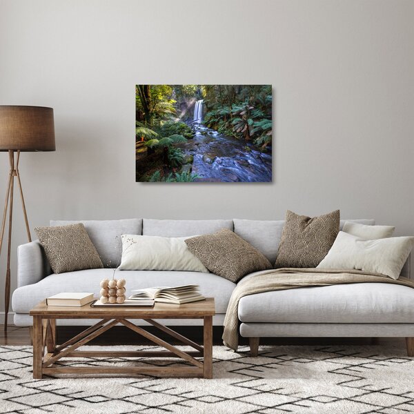 Staklena slika australske kišne šume (70x50 cm)