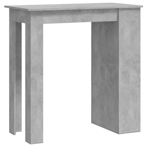 Barski stol sa stalkom za pohranu boja betona 102x50x103 5 cm - Beton siva 1 Beton siva