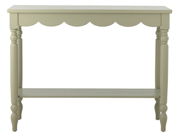 Svijetlo zeleni pomoćni stol od masivnog bora 36x106 cm Salla – Bloomingville