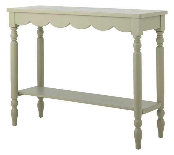 Svijetlo zeleni pomoćni stol od masivnog bora 36x106 cm Salla – Bloomingville
