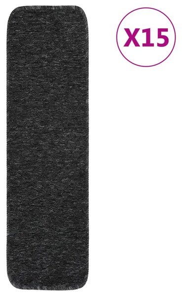 Protuklizni otirači za stepenice 15 kom 75 x 20 cm antracit - Antracit 75 x 20 cm 15 Antracit