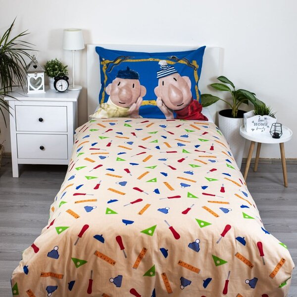 Pamučna dječja posteljina za krevet za jednu osobu 140x200 cm Pat a Mat – Jerry Fabrics