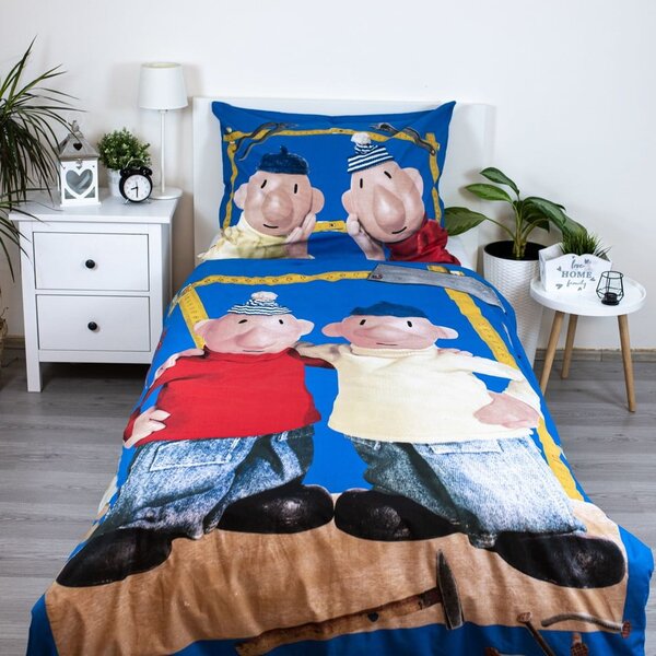 Pamučna dječja posteljina za krevet za jednu osobu 140x200 cm Pat a Mat – Jerry Fabrics