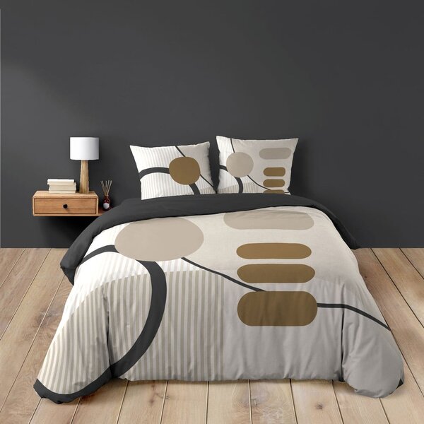 Bež pamučna posteljina za bračni krevet/za produženi krevet 240x220 cm Santana – douceur d'intérieur