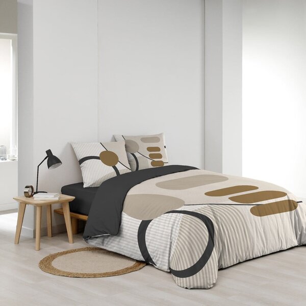 Bež pamučna posteljina za bračni krevet/za produženi krevet 240x220 cm Santana – douceur d'intérieur
