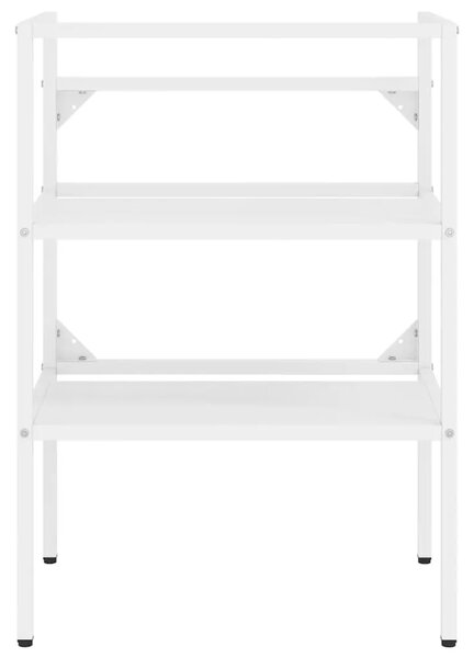 Okvir za kupaonski Lavabo - Umivaonik bijeli 59 x 38 x 83 cm željezni - Bijela 59 x 38 x 83 cm 1 Bijela