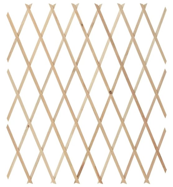 Rešetkaste ograde 5 kom od masivne jelovine 180 x 80 cm - Smeđa 180 x 80 cm 5 Smeđa