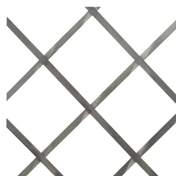 Rešetkaste ograde 5 kom sive od masivne jelovine 180 x 60 cm - Siva 180 x 60 cm 5 Siva