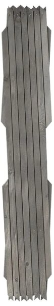 Rešetkaste ograde 5 kom sive od masivne jelovine 180 x 60 cm - Siva 180 x 60 cm 5 Siva