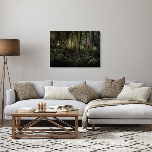 Staklena slika - Tajanstvena šuma (70x50 cm)