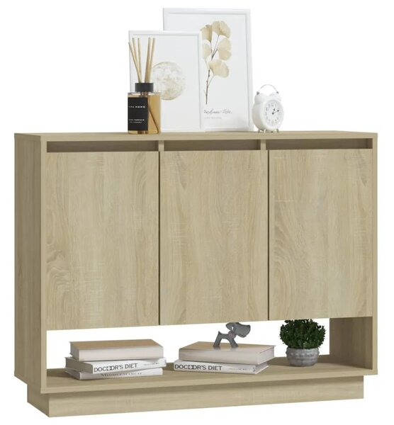 Komoda boja hrasta sonome 97 x 31 x 75 cm od konstruiranog drva - sonoma hrast 1 Sonoma hrast