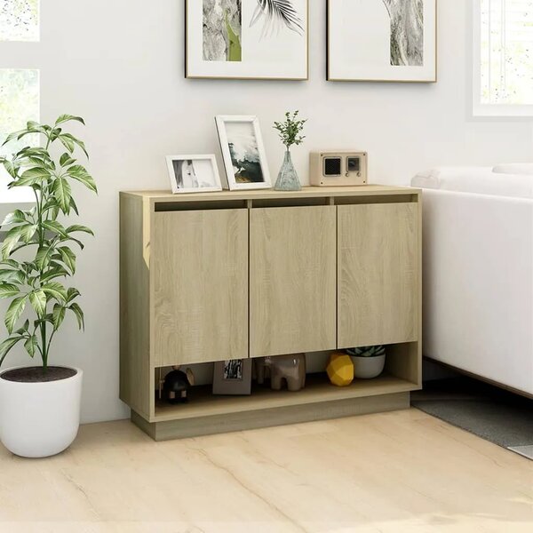 Komoda boja hrasta sonome 97 x 31 x 75 cm od konstruiranog drva - sonoma hrast 1 Sonoma hrast