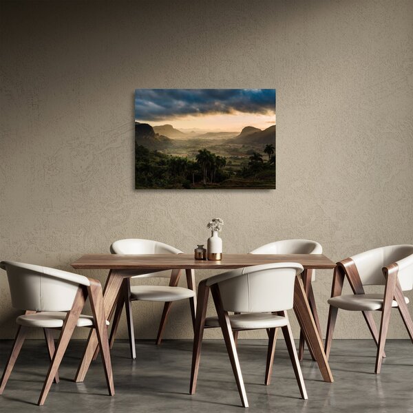 Staklena slika - Kubanski vrhovi (70x50 cm)