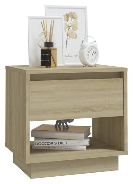 Noćni ormarići 2 kom boja hrasta 45x34x44 cm konstruirano drvo - sonoma hrast 2 Sonoma hrast 2