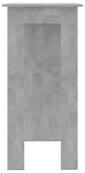 Barski stol s policom boja betona 102 x 50 x 103 5 cm drveni - Beton siva 1 Beton siva