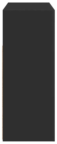 Komoda s LED svjetlima crna 115 5 x 30 x 75 cm - Crna 115.5 x 30 x 75 cm 1 Crna