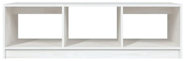 Stolić za kavu bijeli 110 x 50 x 34 cm od masivne borovine - Bijela 1 Bijela