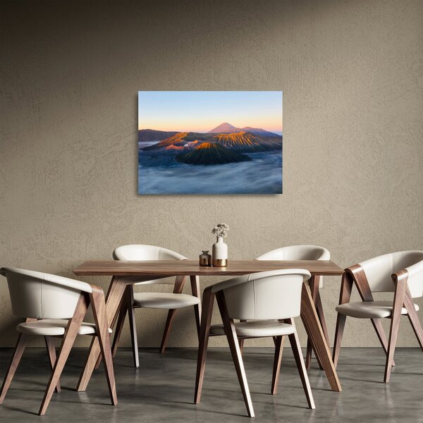 Staklena slika planine Bromo u Indoneziji (70x50 cm)