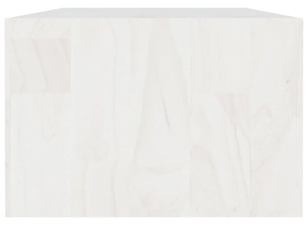 Stolić za kavu bijeli 110 x 50 x 34 cm od masivne borovine - Bijela 1 Bijela