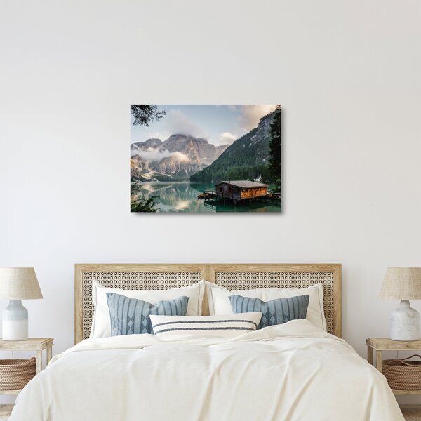 Staklena slika - Lake Prags (70x50 cm)