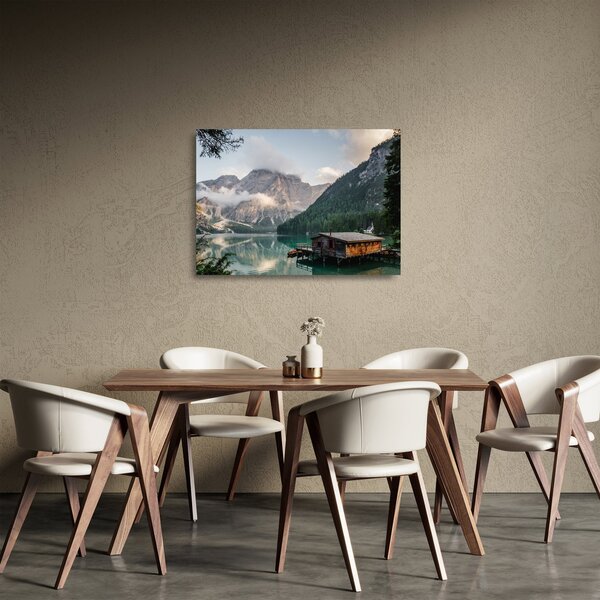 Staklena slika - Lake Prags (70x50 cm)