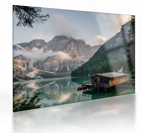 Staklena slika - Lake Prags (70x50 cm)