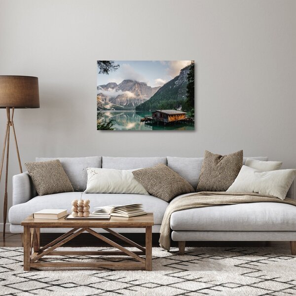 Staklena slika - Lake Prags (70x50 cm)