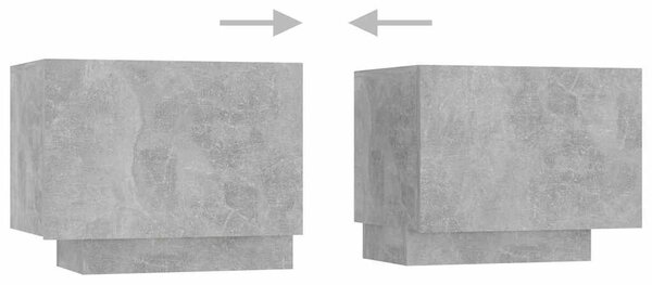 TV ormarić s LED svjetlima siva boja betona 200 x 35 x 40 cm - Beton siva 1 Beton siva