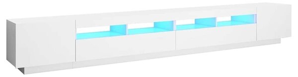 TV ormarić s LED svjetlima bijeli 300 x 35 x 40 cm - Bijela 1 Bijela