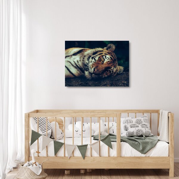 Staklena slika - Sibirski tigar (70x50 cm)