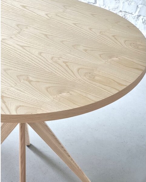 Blagovaonski stol od čvrste jeseni 90x90 cm Jubi – Ragaba