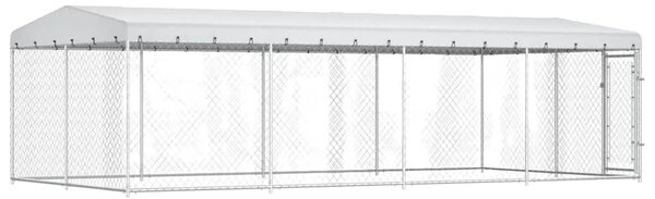 Vanjski kavez za pse s krovom 7 6 x 3 8 x 2 3 m - 1 Da Da